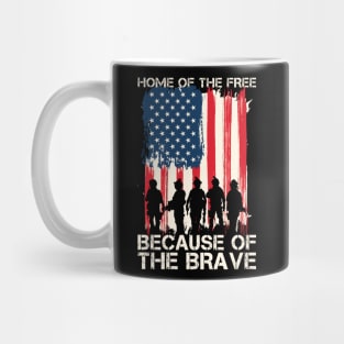 home of the free because of the brave Mug